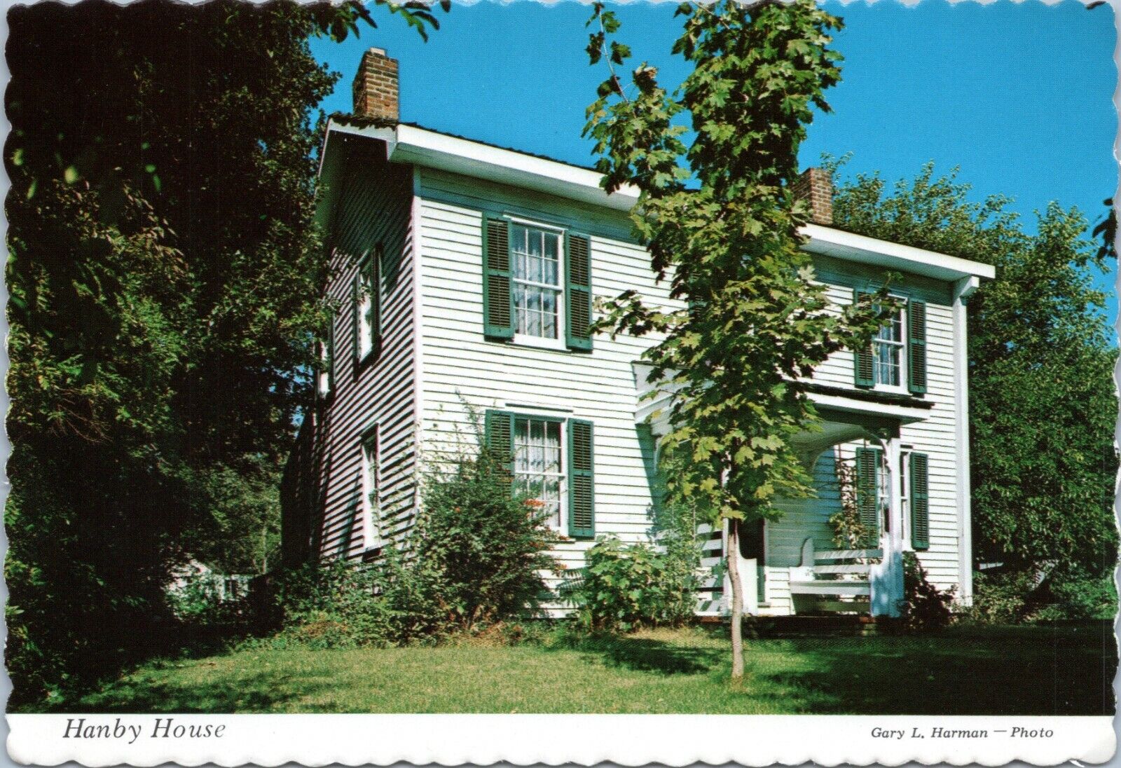 postcard Westerville, Ohio - Hanby House