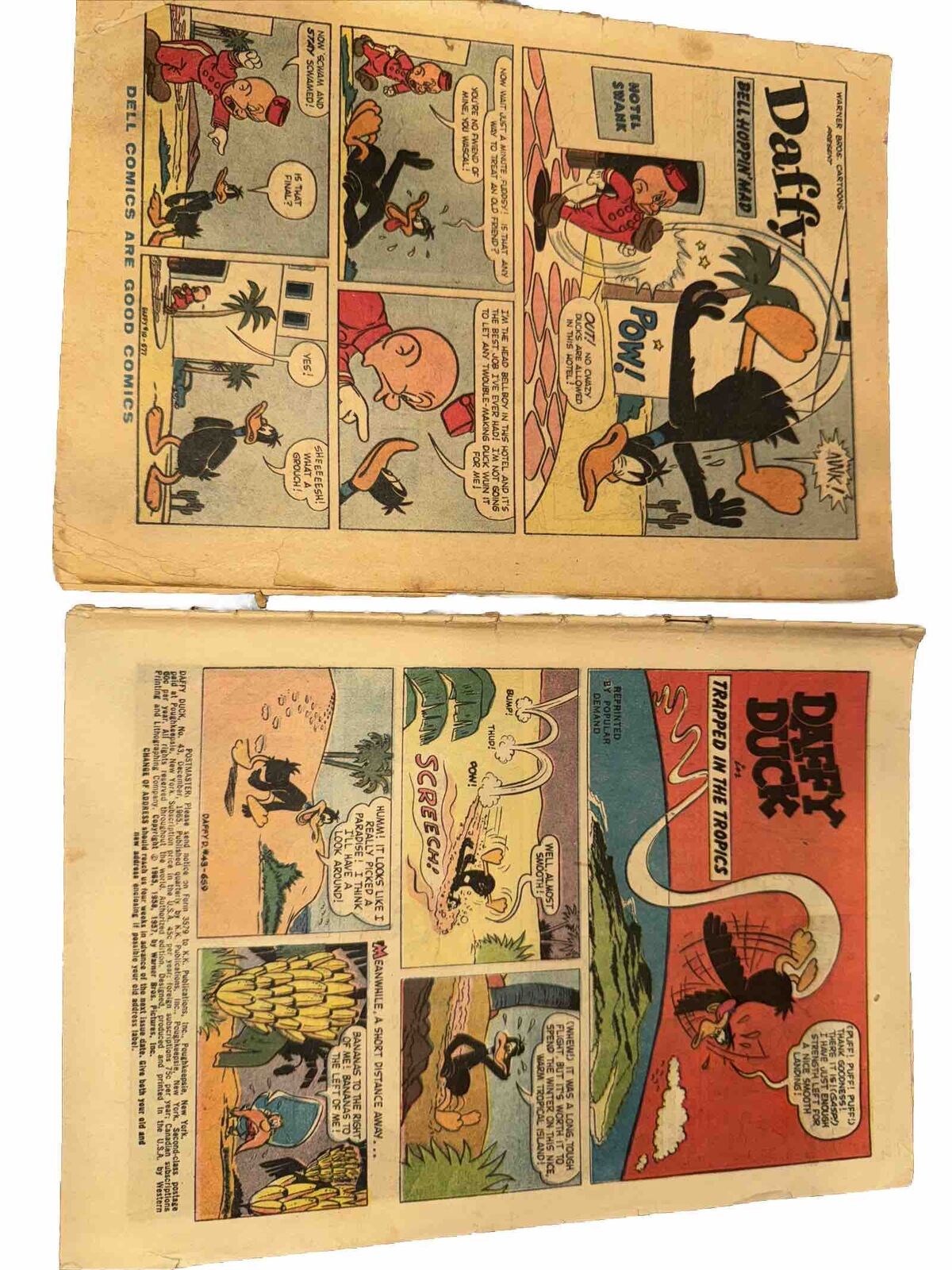 Daffy Duck 1965 Vintage Warner Bros. Cartoons Comic Book Lot