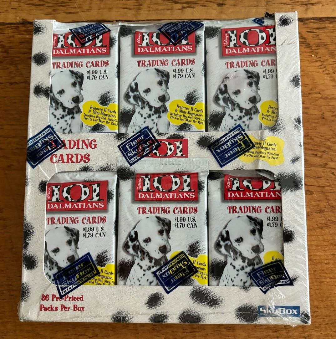 1996 Skybox Disney 101 Dalmatians Factory Sealed Box 36 packs 