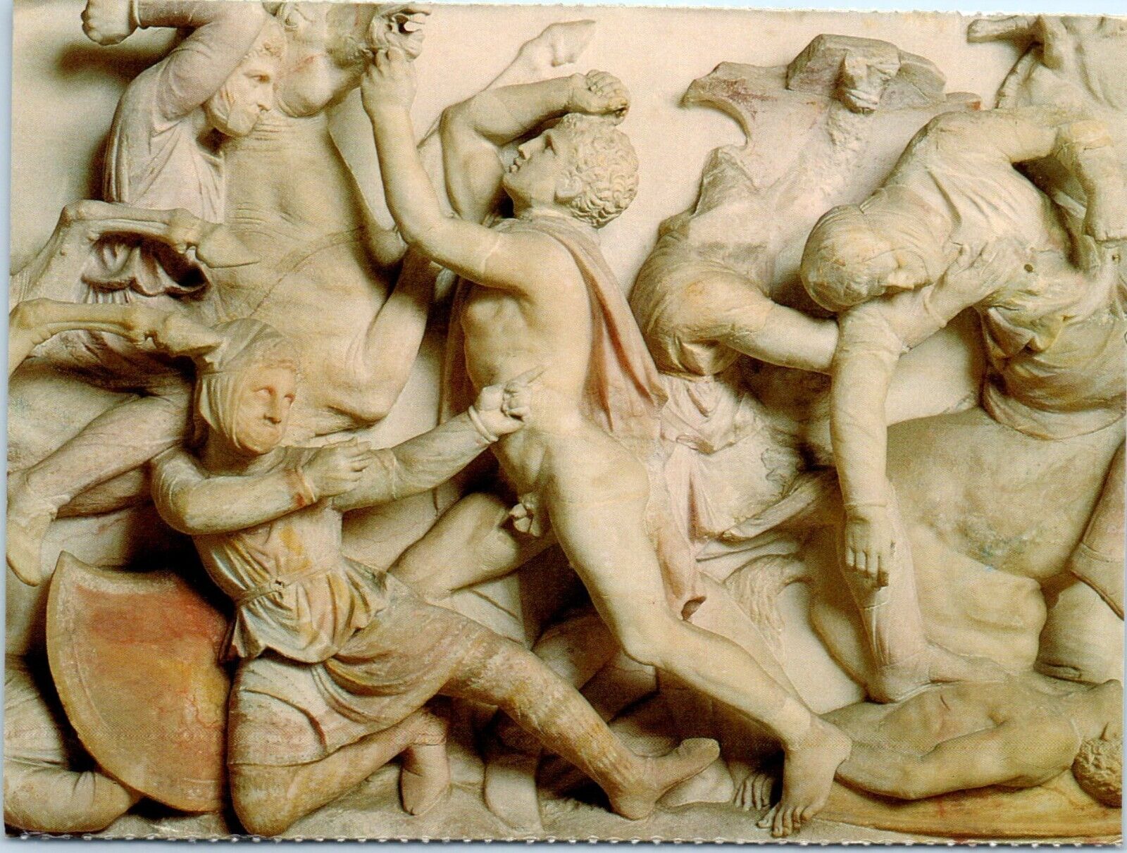 Detail from the Alexander Sarcophagus, Istanbul Archaeological Museum Postcard