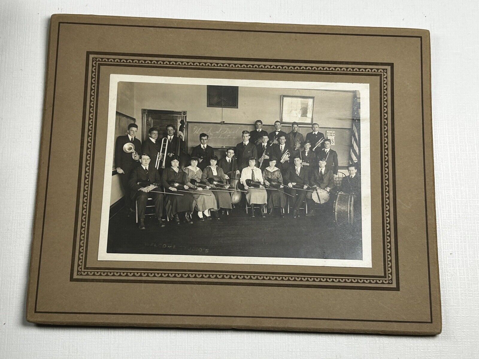 High School Orchestra Vintage Photo