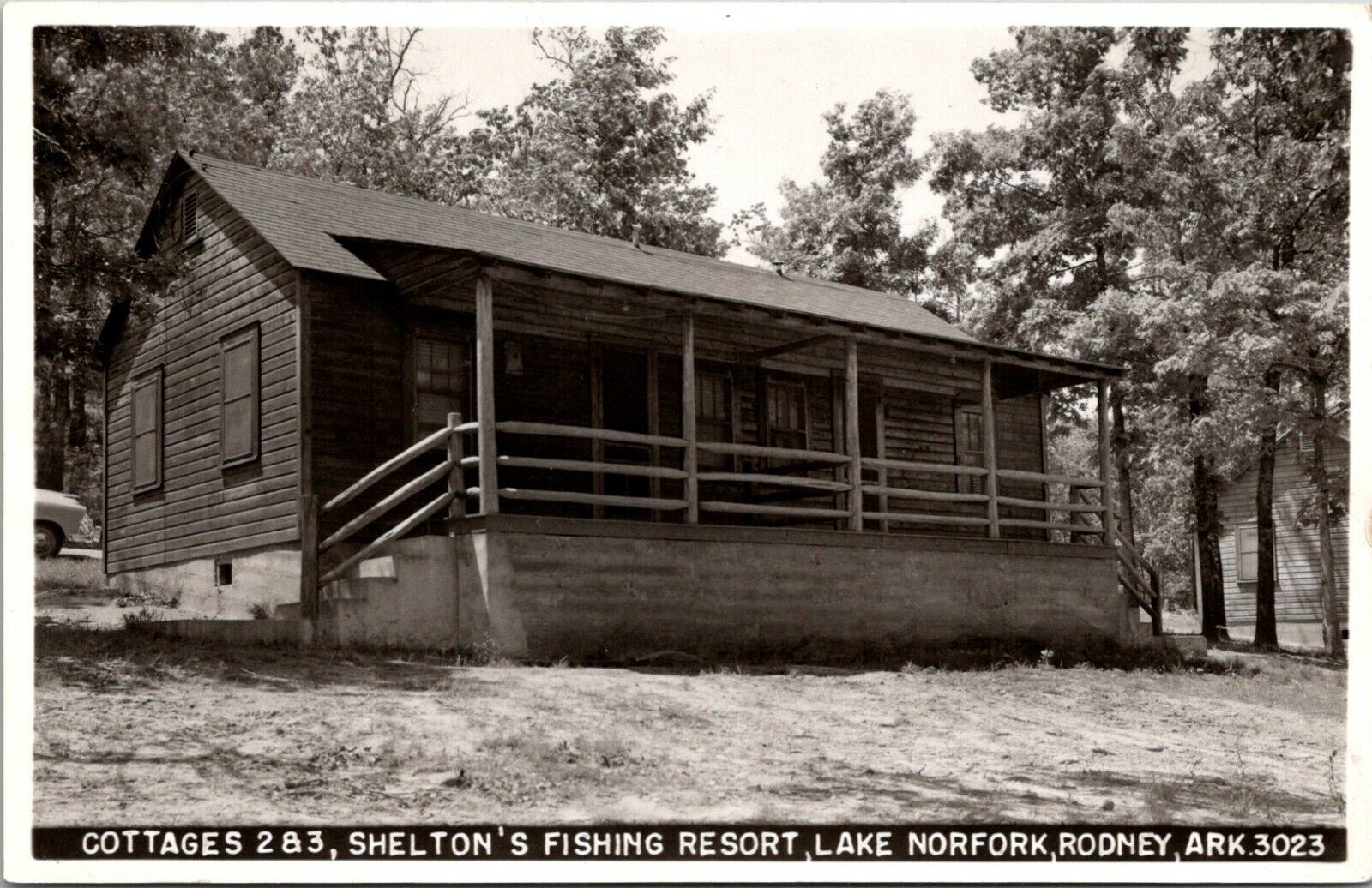 Cottages 2 & 3 Shelton\'s Fishing Resort Lake Norfork Rodney Arkansas RPPC