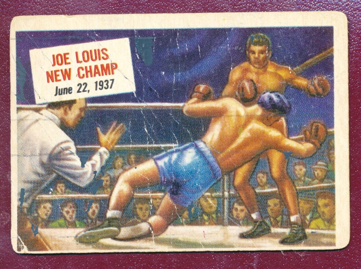 1954 Topps Scoops #40 Joe Louis New Champ 6/22/1937 Set Break Starter Card