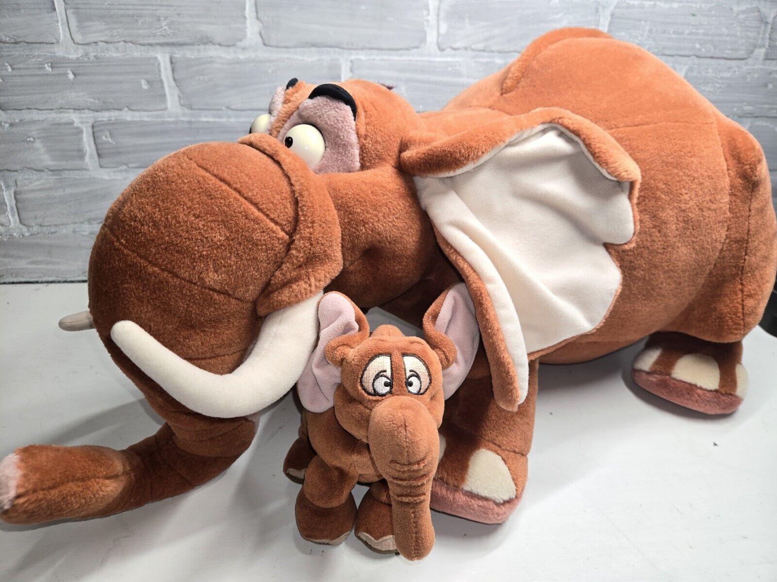 VTG Mattel Disney Tarzan Tantor Elephant Large Jumbo Plush Stuffed Animal