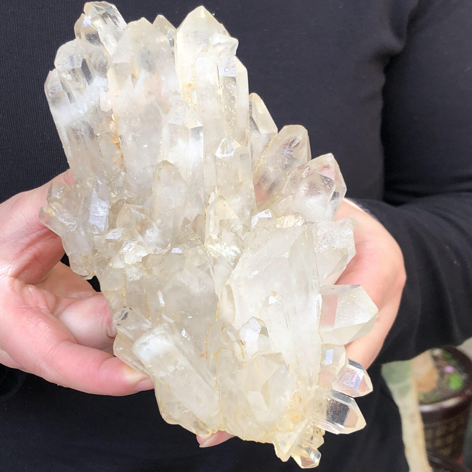 2.34LB  Natural Clear White Quartz Crystal Cluster Rough Healing Specimen