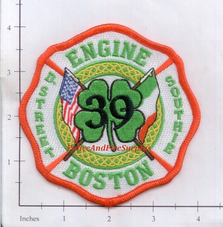 Massachusetts - Boston Engine 39 MA Fire Dept Patch - D Street Southie