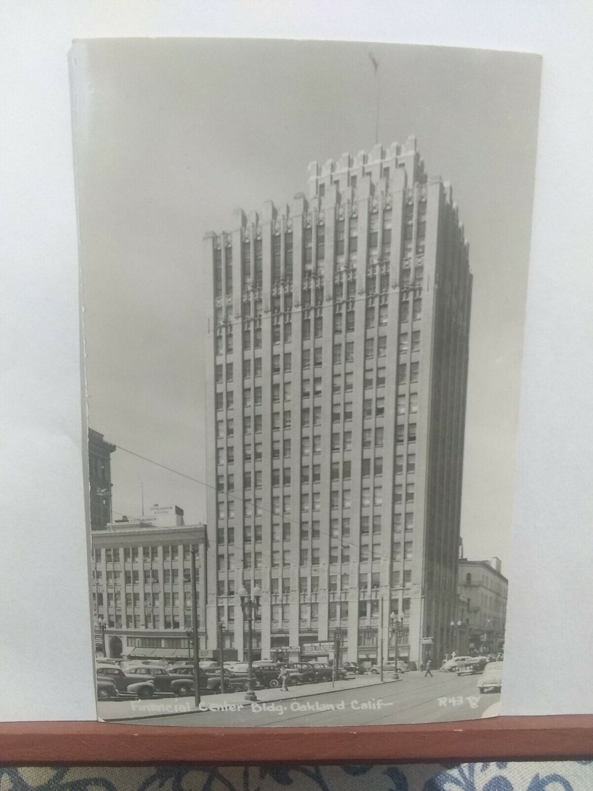 Vintage Postcard RPPC financial center building built in 1929 Oakland California