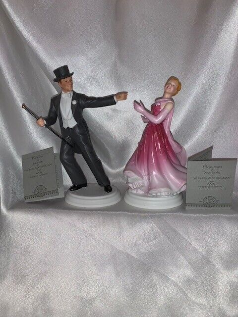 Vintage Avon Figurines Ginger Rogers and Fred Astaire Images of Hollywood 1984