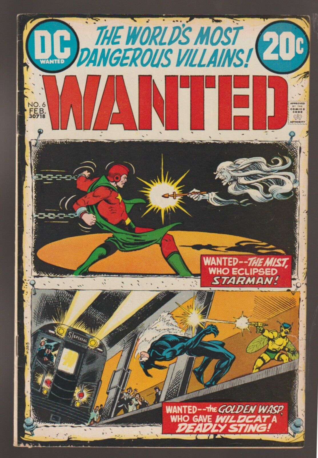 1973 DC Comics WANTED #6 Comic Book WORLD'S MOST DANGEROUS VILLAINS