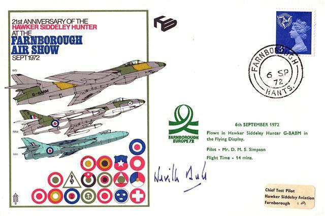 1972 RAF Museum C19 - Farnborough Air Show - Signed by Neville Duke
