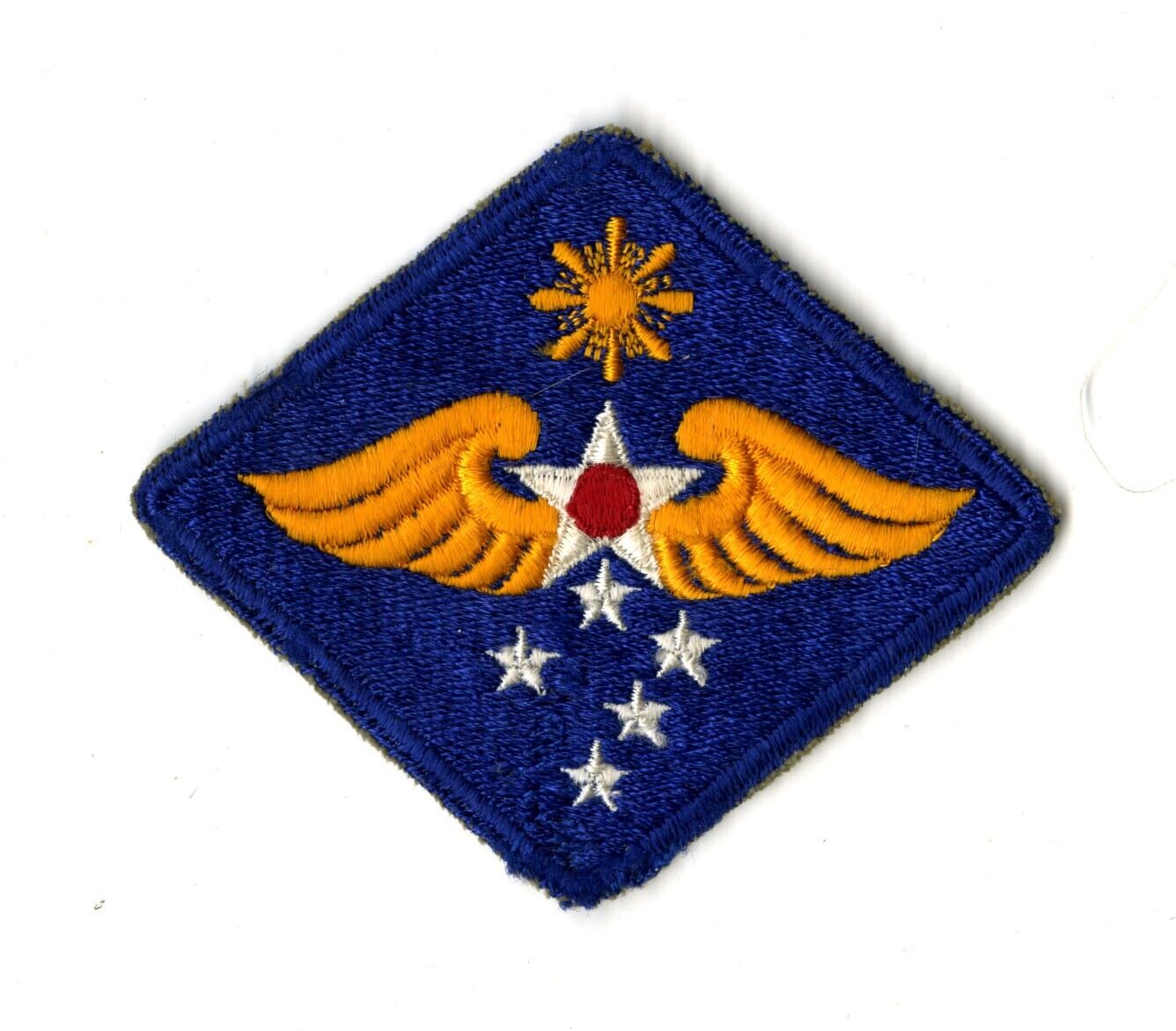 Far East Air Force White Back Patch Cut Edge Vintage Philippines Pacific