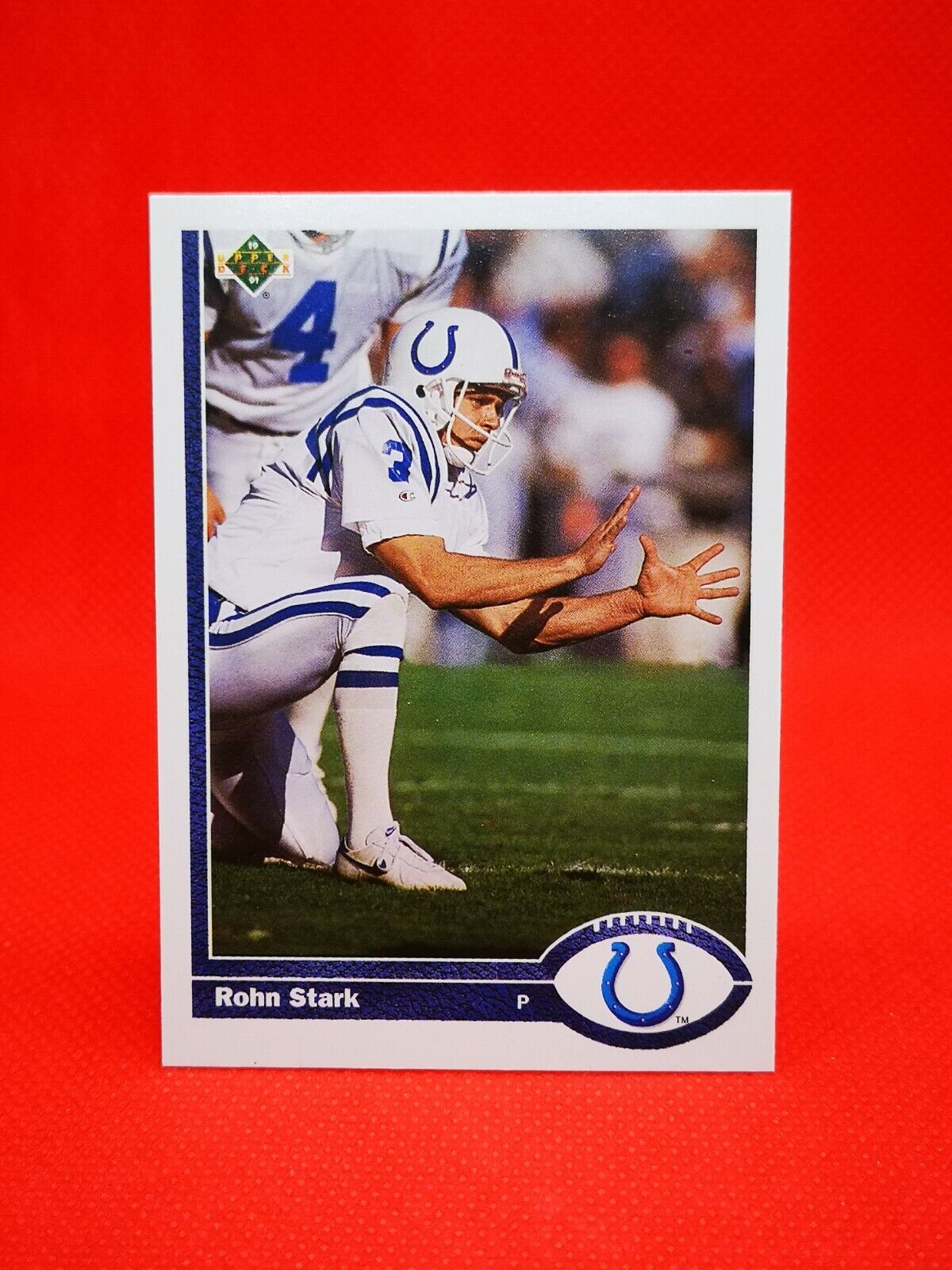 1991 Upper Deck NFL Football Card NM+/M Indianapolis Colts #197 Rohn Stark