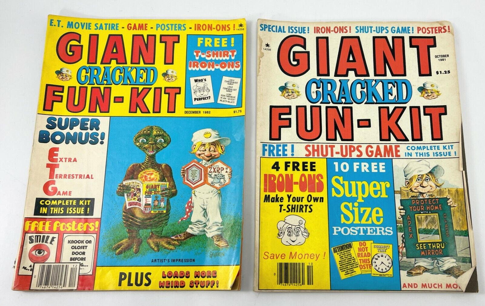 Vintage magazine GIANT CRACKED FUN-KIT December 1982 ET October 1981 