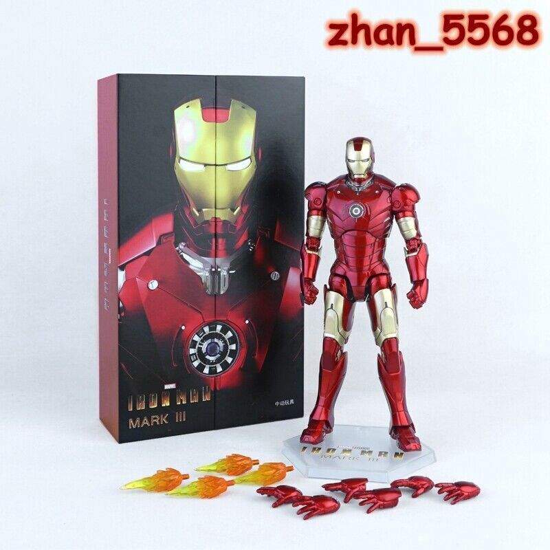 ZD TOYS Marvel 7\'\' Iron Man Mark III MK 3 Action Figure New In Box