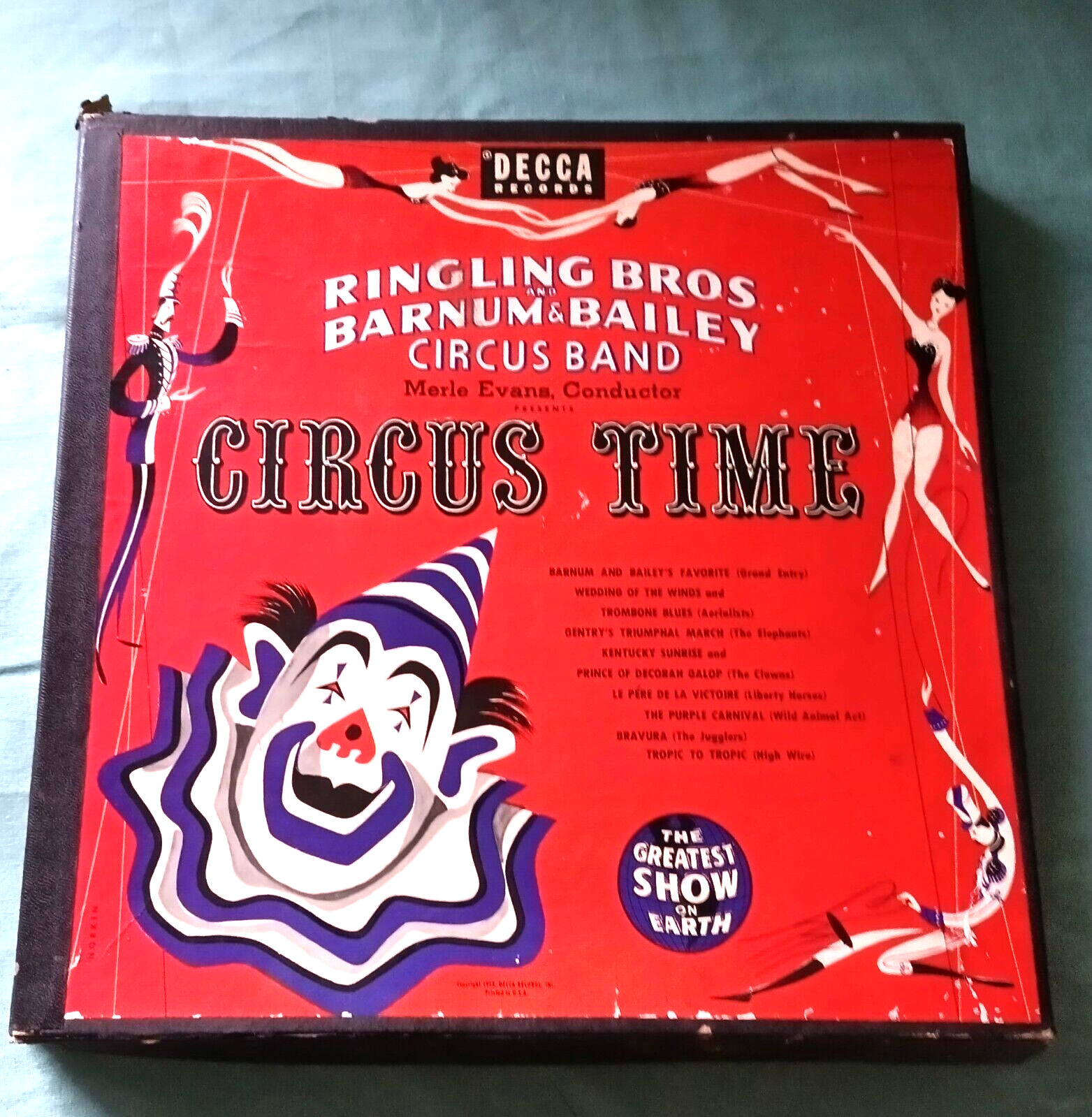 CIRCUS TIME Ringling Brothers Barnum Bailey Band 4 X 10\