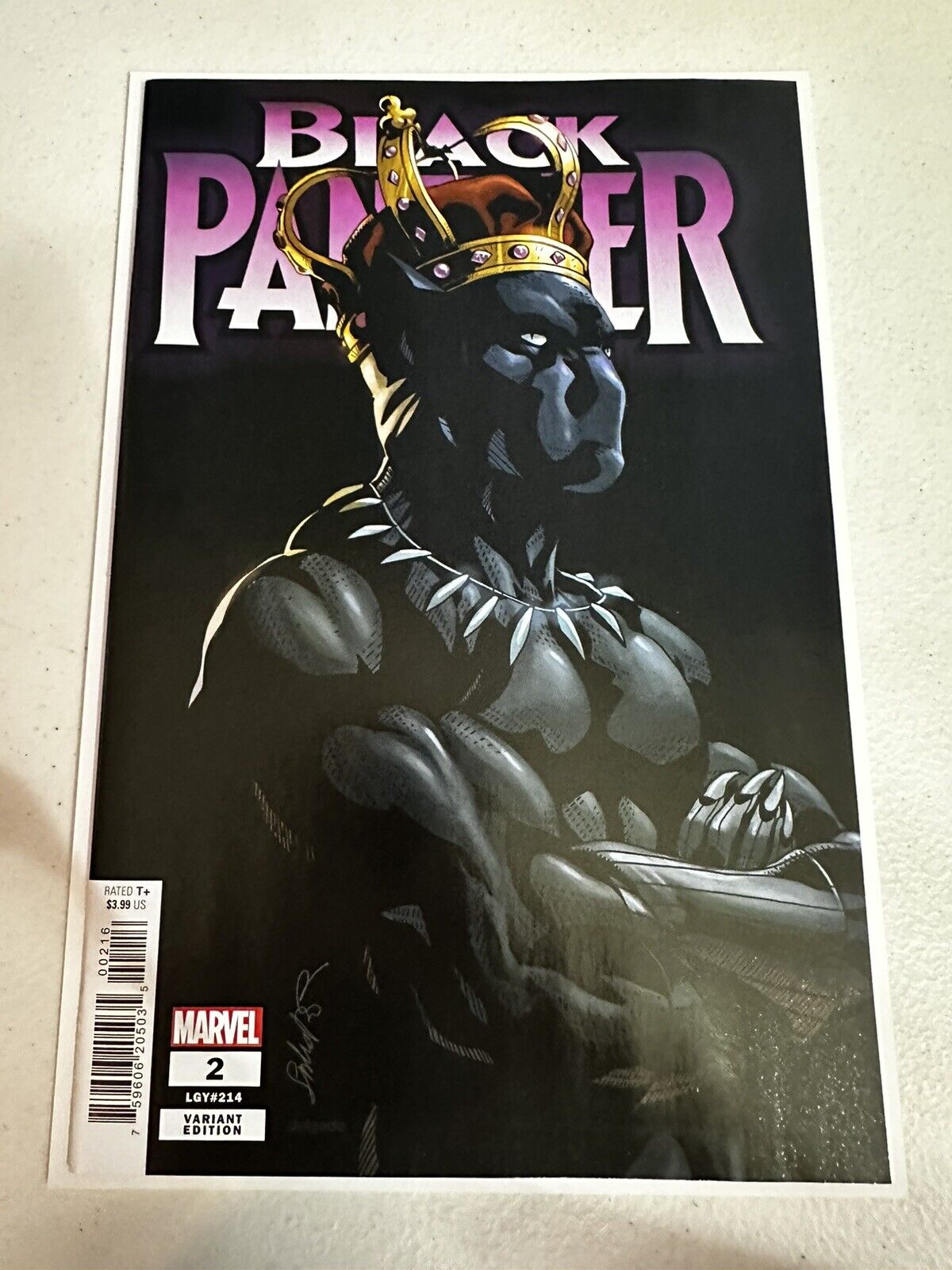 Black Panther #2 1:25 Salvador Larroca Variant 2023 Marvel Comics