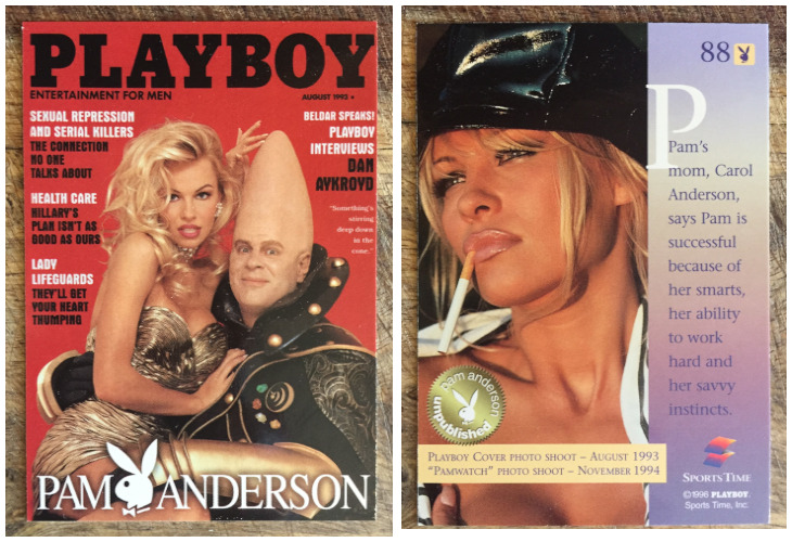 1996 Playboy Pamela Anderson Collection  / Pamela & Dan Aykroyd Conehead #88