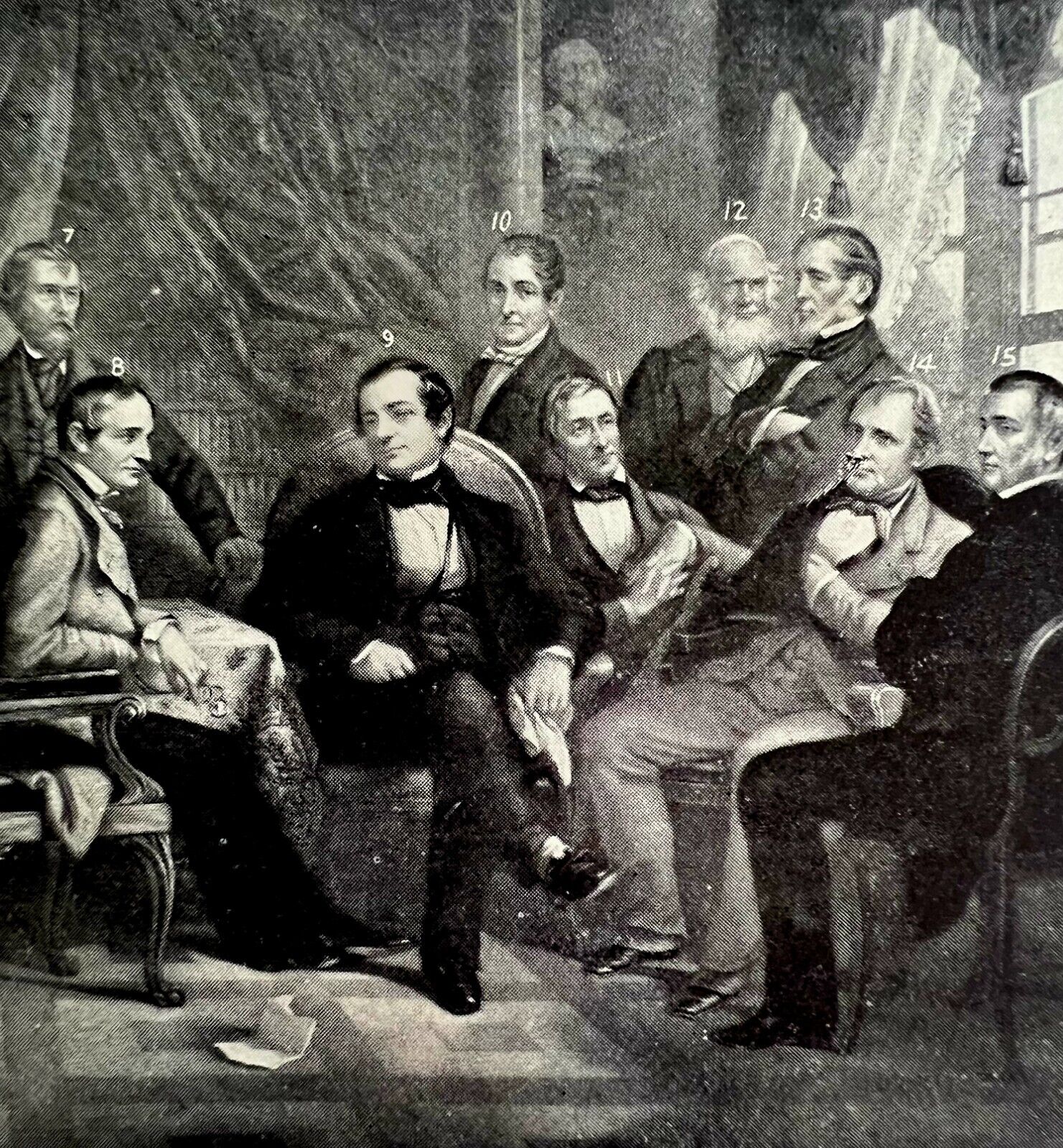 Washington Irving And His Friends 1902 Half Tone Art Emerson History Print DWV8C