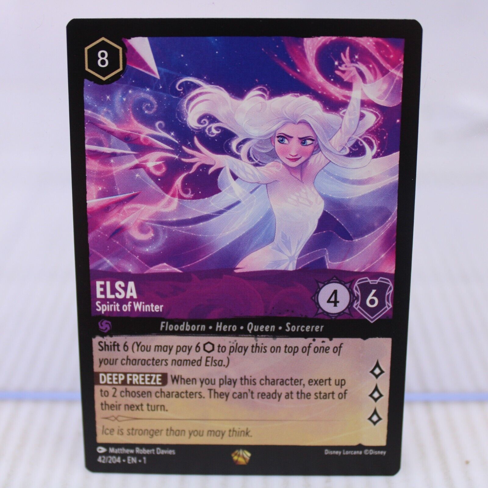 B2 Lorcana TCG Card First Chapter Elsa Spirit of Winter Legendary 042/204