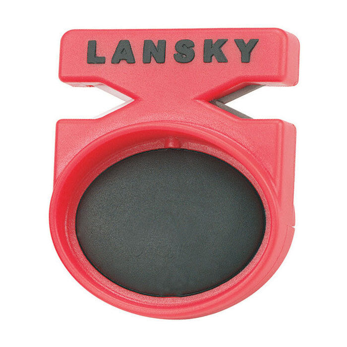 Lansky Quick Fix Tungsten Carbide Knife Pocket Sharpener Rubber Grip LCSTC