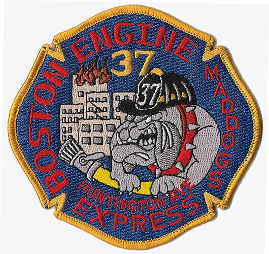 Boston Engine 37 Mad Dogs Huntington Ave  Express NEW Patch 