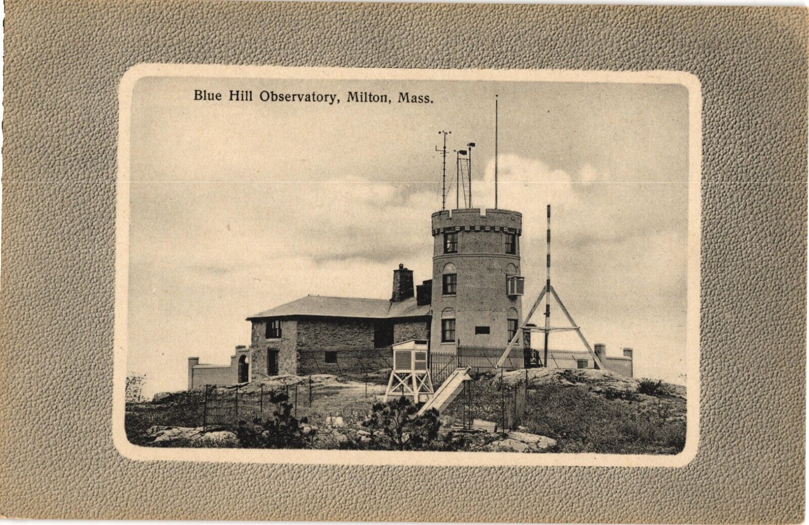 Blue Hill Observatory Milton MA Divided Unused Postcard 1910s