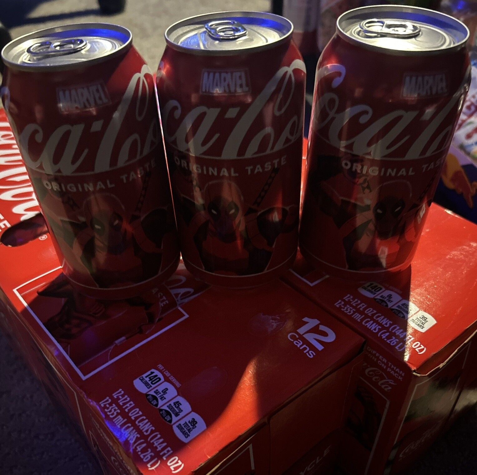 Marvel Coca Cola Deadpool Can UNOPENED - Original Multiple Available 1 Can Per.