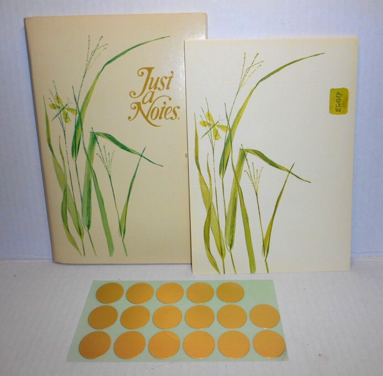 Vintage Current stationery notes CORN TASSELS Just a Notes 15 count