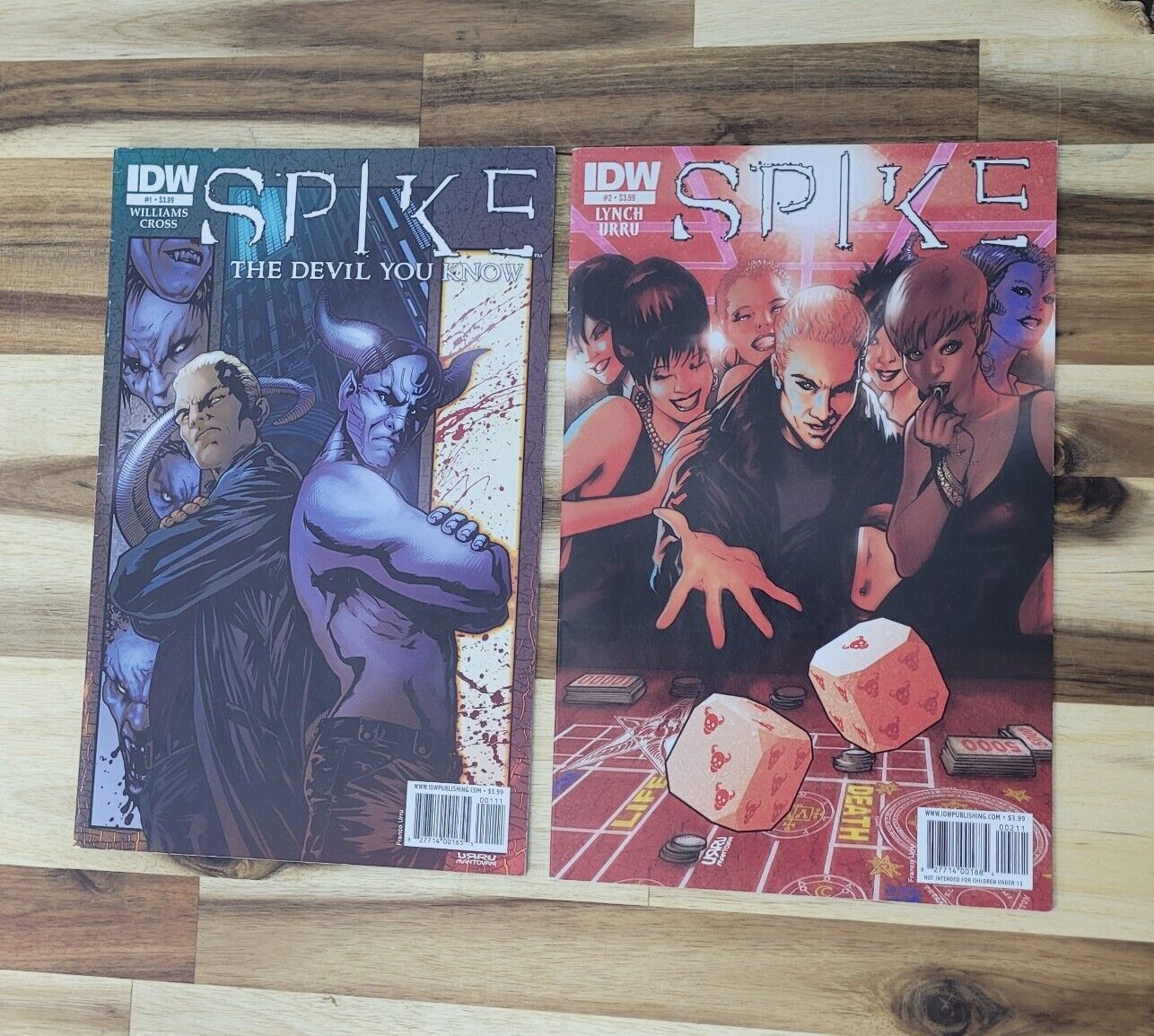 Lot of 2 SPIKE IDW COMICS #1 The Devil You Know IDW #2 What Happens in Vegas