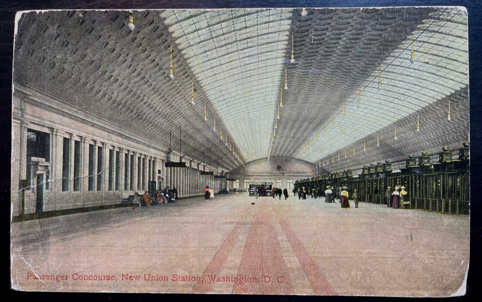 Vintage Postcard 1913 New Union Station, Passenger Concourse, Washington, D.C.
