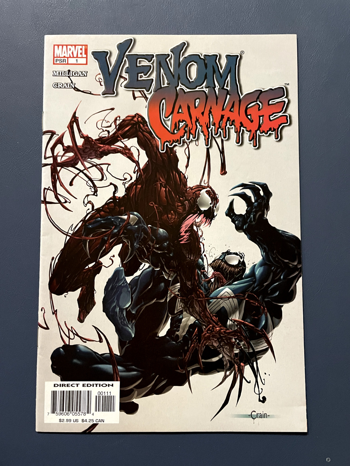 Venom vs Carnage #1 -1st appearance of Patrick Mulligan (later becomes Toxin)