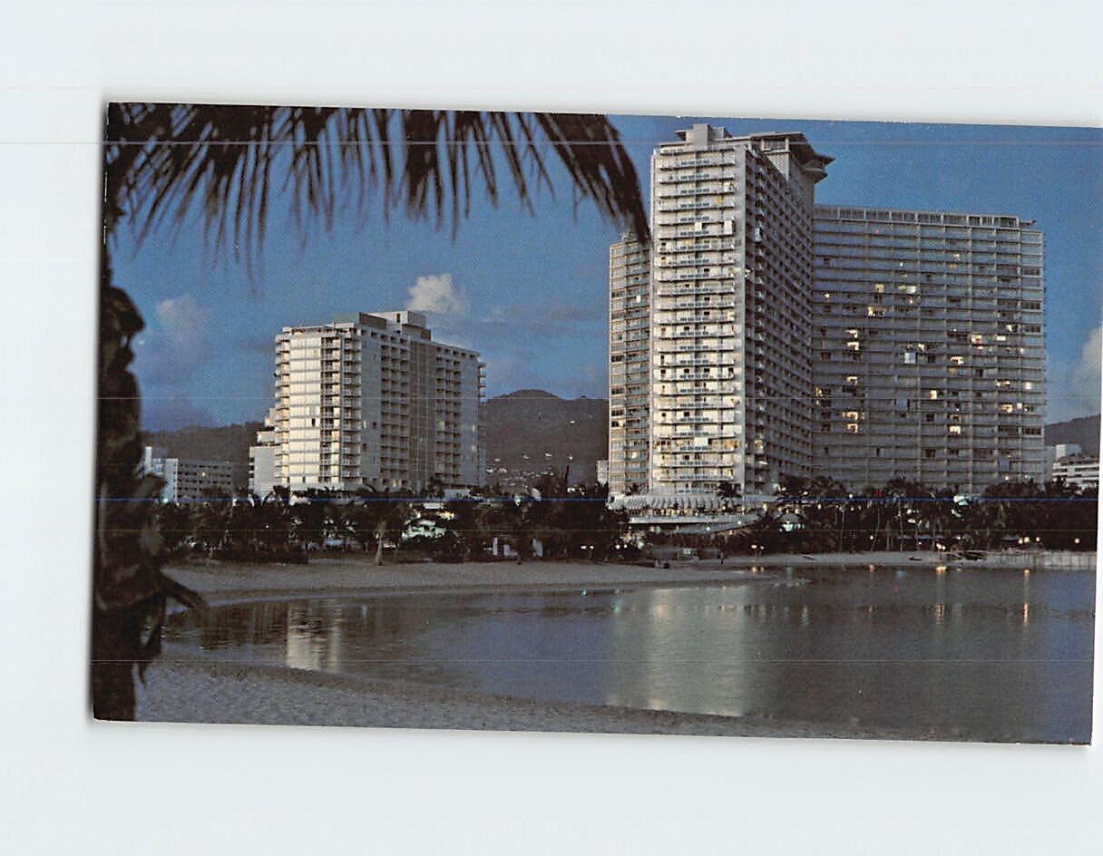 Postcard Ilikai Hotel Hawaii USA