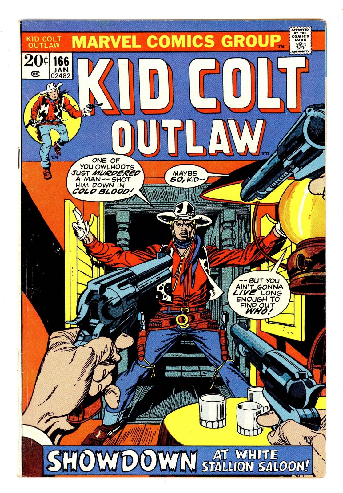 Kid Colt Outlaw National Diamond #166NDS VG+ 4.5 1973