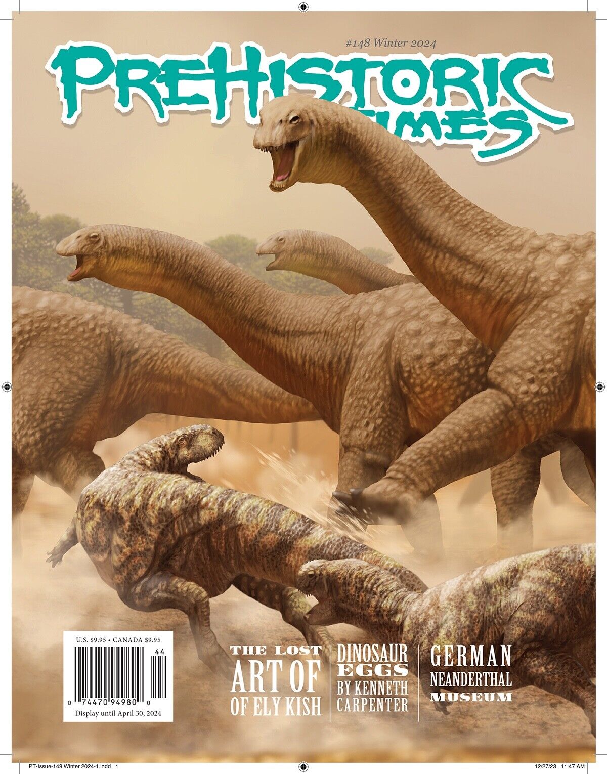 NEW #148 Issue Prehistoric Times dinosaur magazine PT WINTER 2024 mint