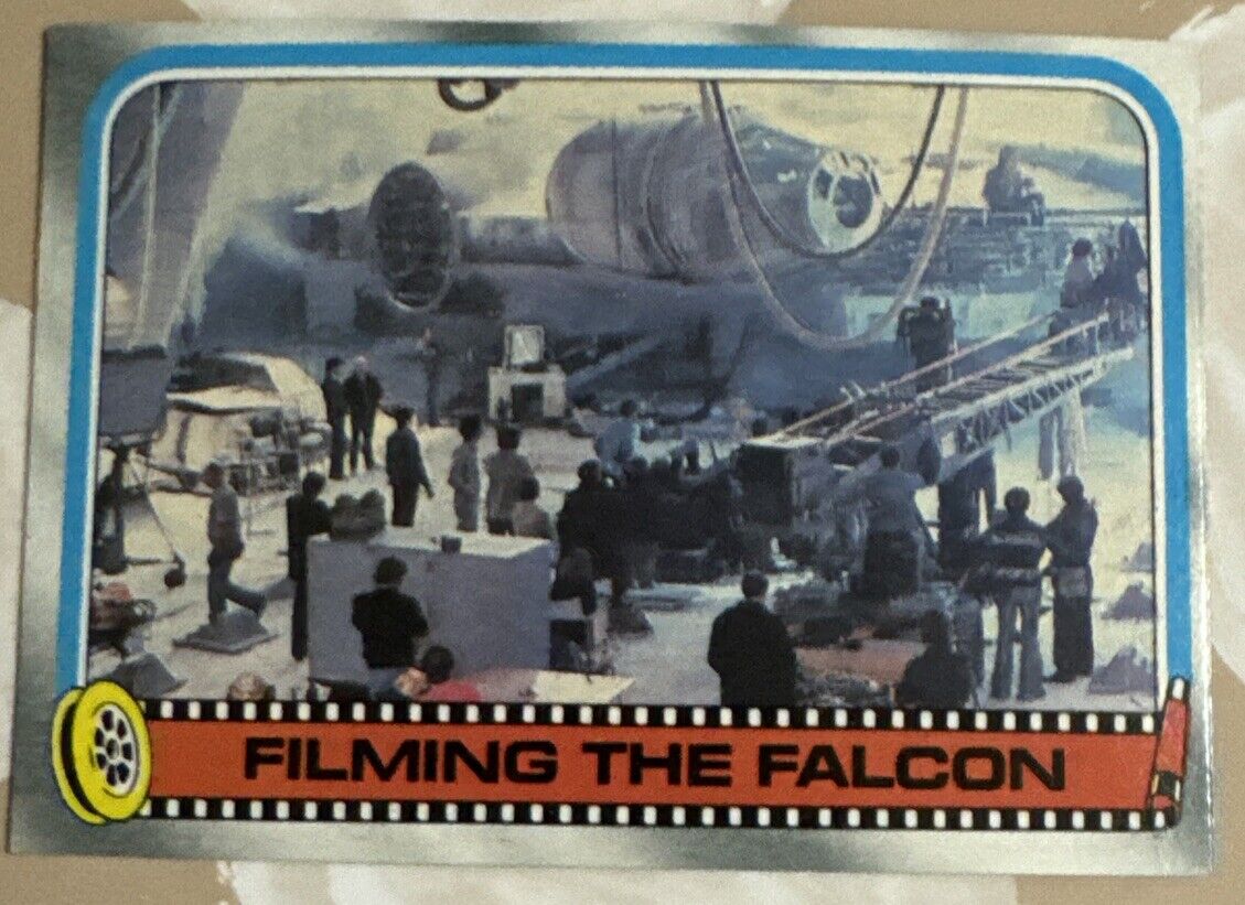 1980 Topps The Empire Strikes Back #253 “Filming the Falcon” Card