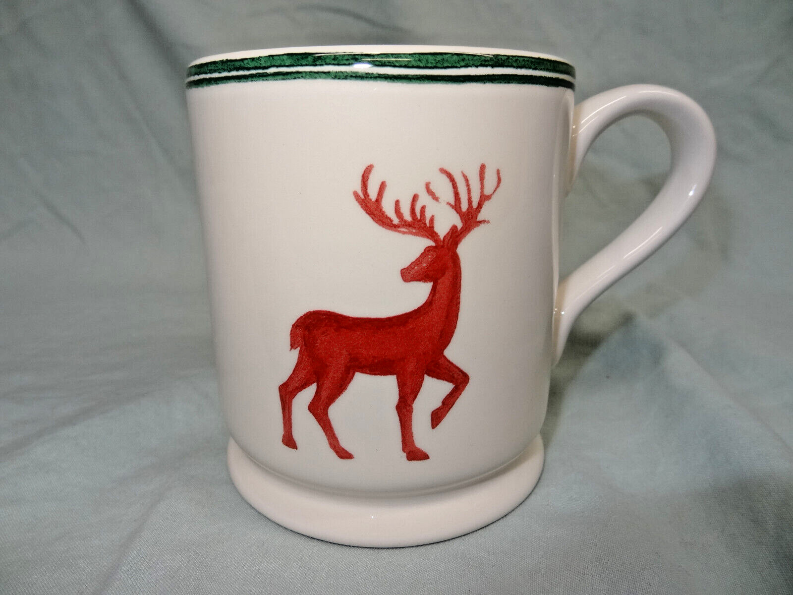 Williams Sonoma Winter Stag Mug Exclusive 2011 Coffee Cup Christmas Tea Deer Elk