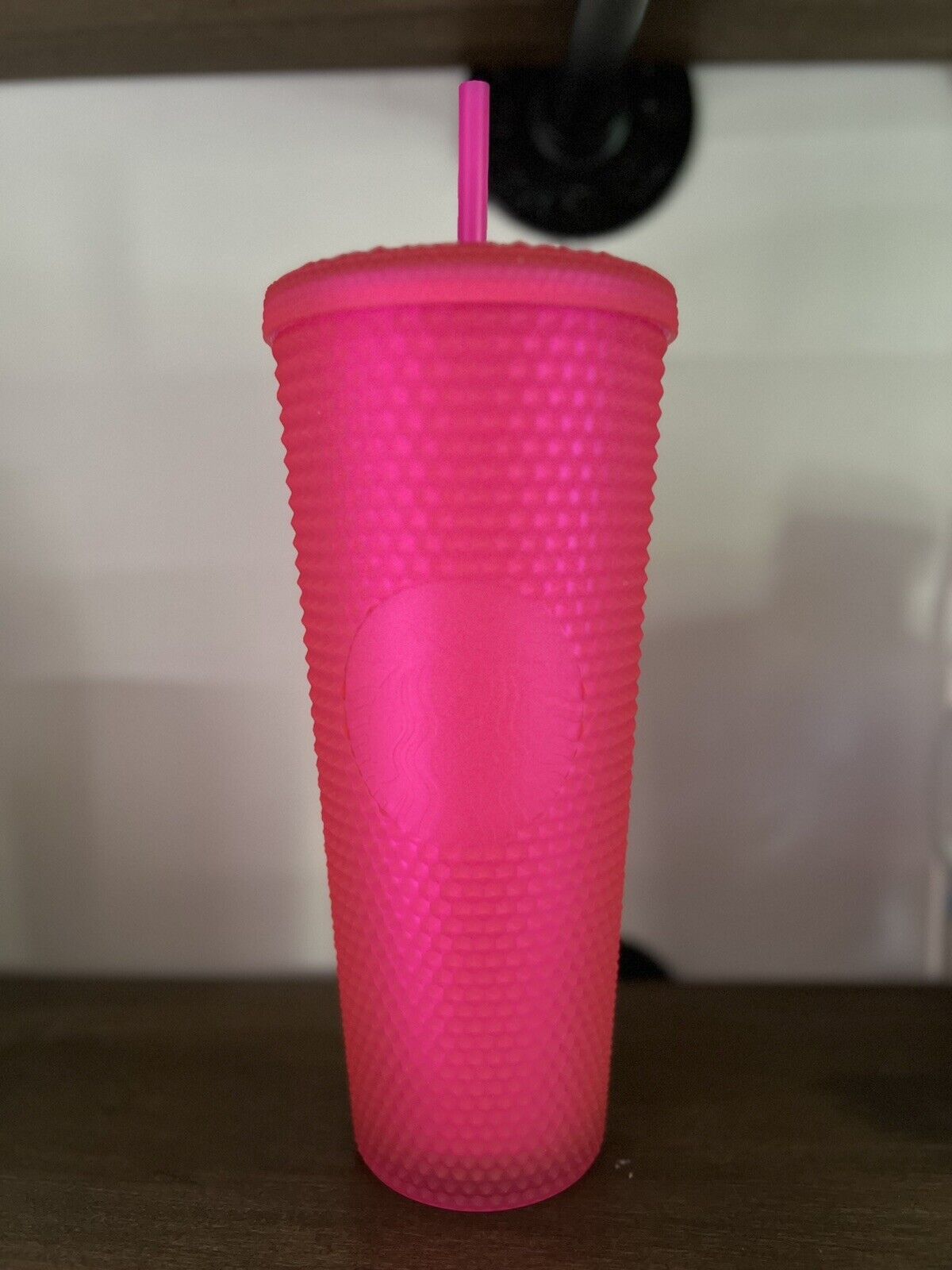 Starbucks Studded Tumbler 24 Oz with Straw - Pink Jelly