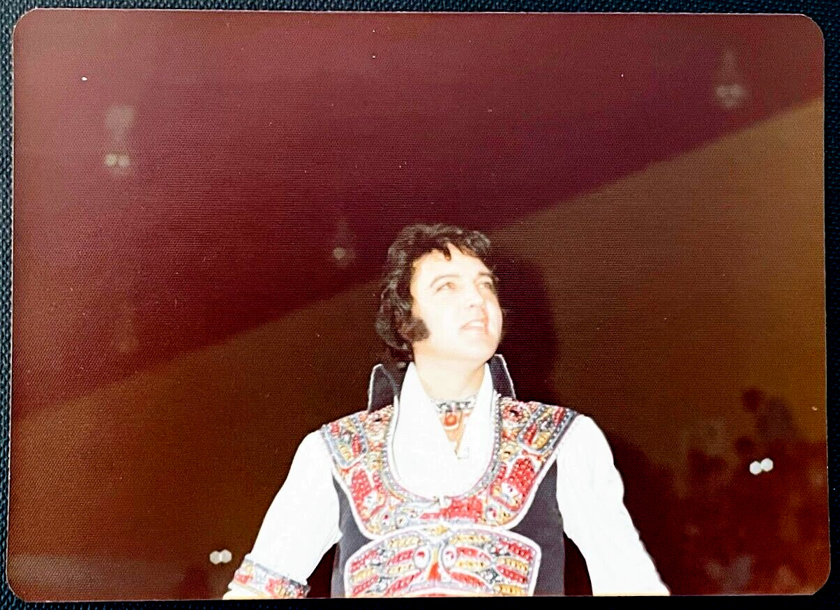 ELVIS PRESLEY Original Vintage Photo July 24 1975 Ashville NC Concert Photograph