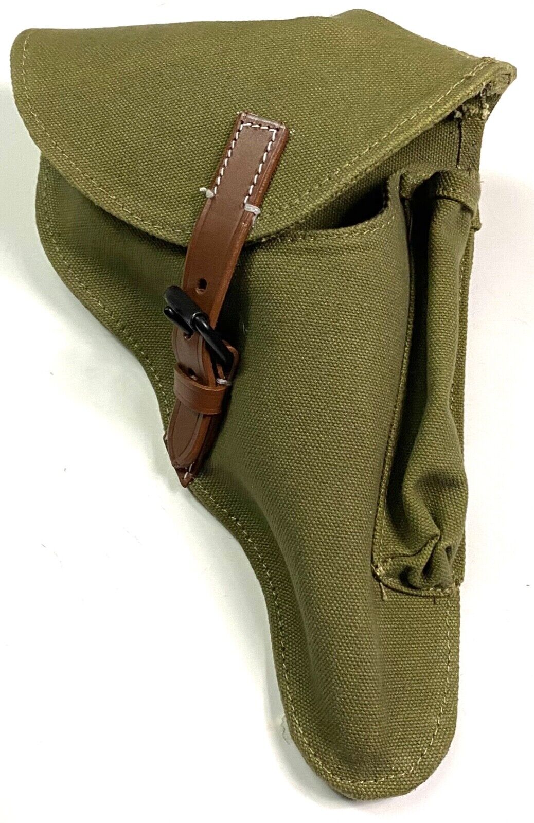 WWII GERMAN HEER WAFFEN ARMY P08 LUGER DAK TROPICAL CANVAS & WEB PISTOL HOLSTER