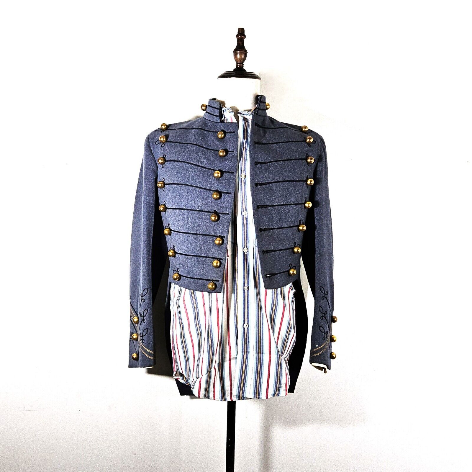 Vintage 1943 West Point Cadet Dress Uniform Jacket Coat Krementz Cufflinks WWII