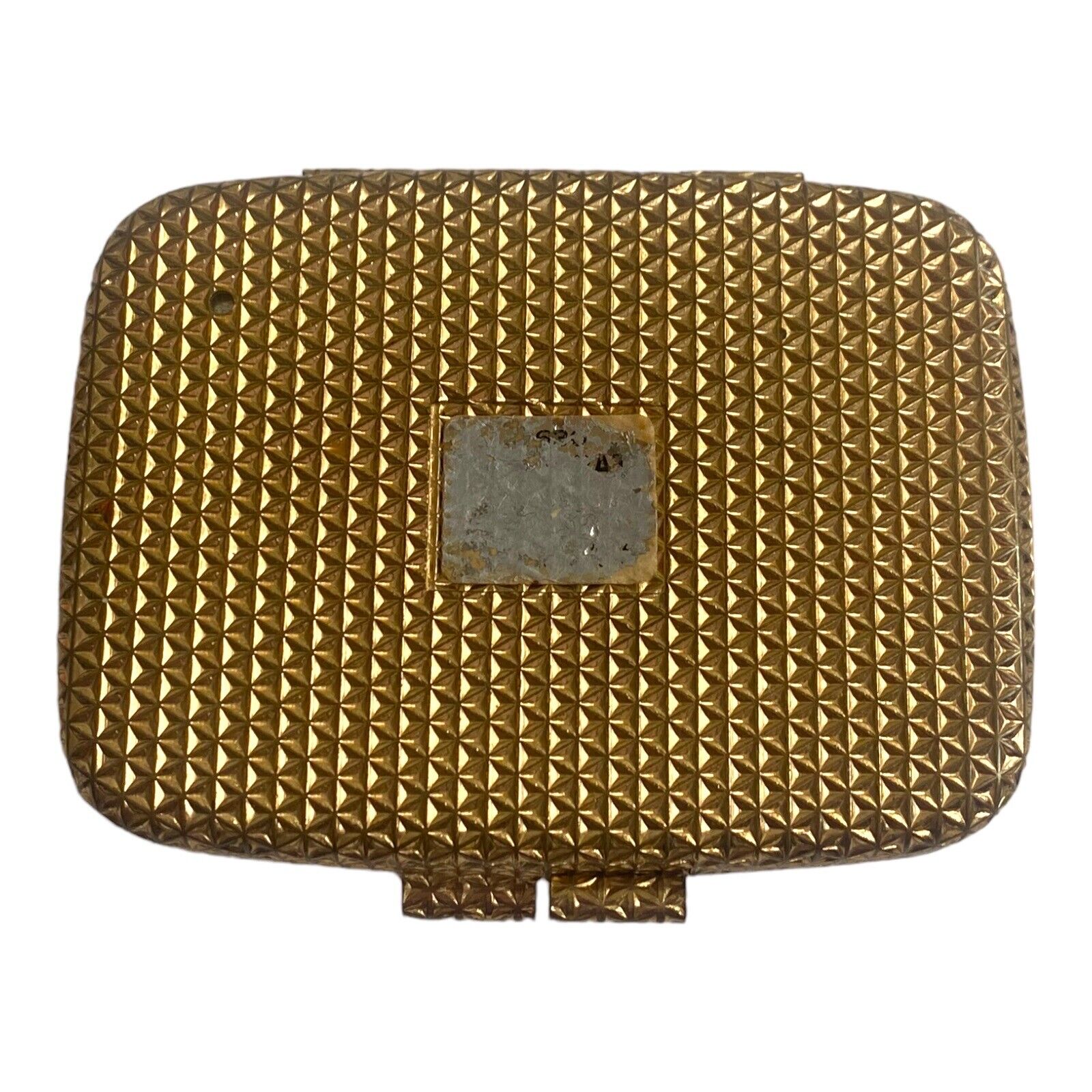 VTG 1960s REVLON Petite Compact Powder Case VAN CLEEF & ARPELS Mirror Gold Tone