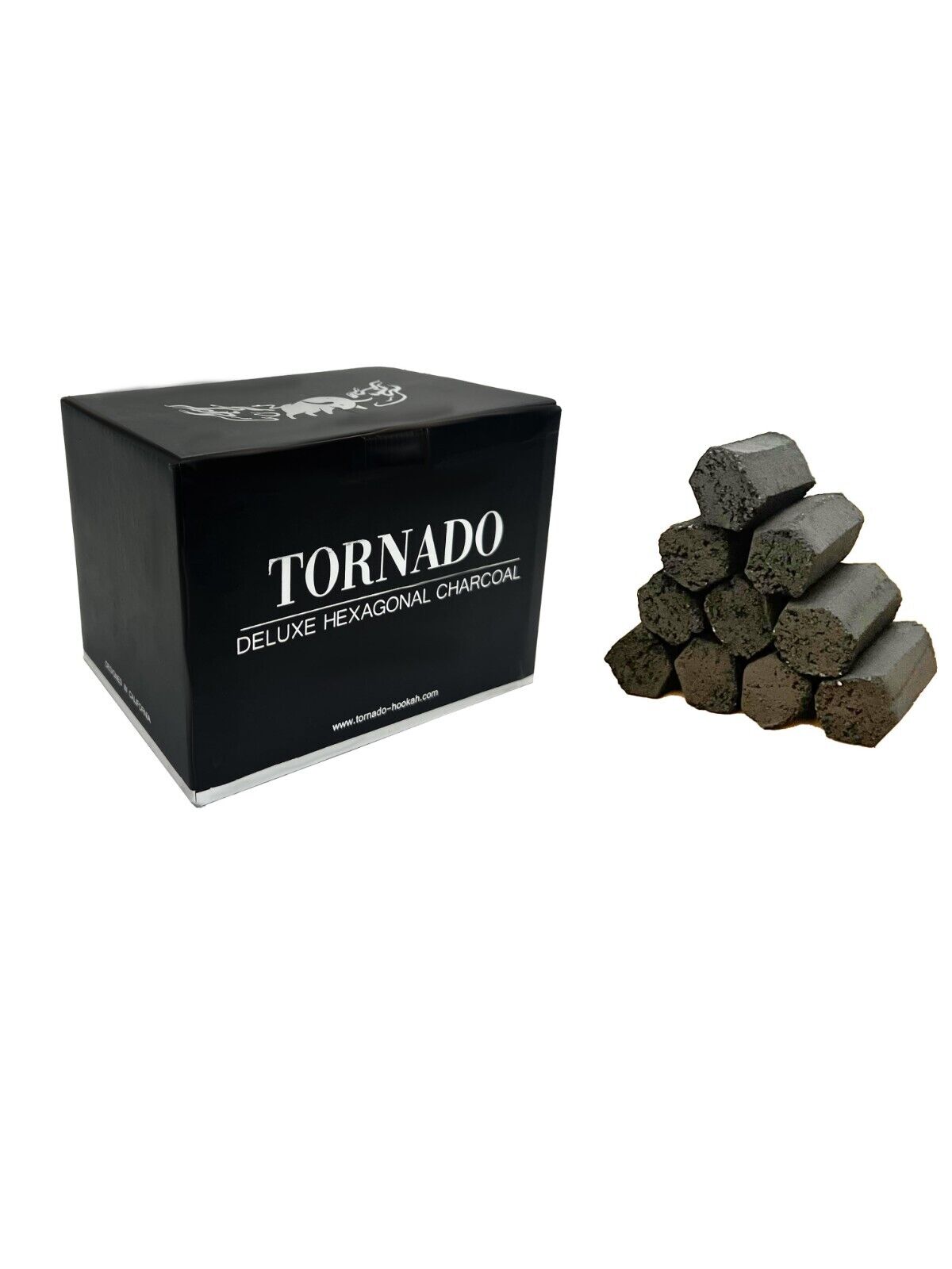 Tornado Coconut Hexagonal Hookah Charcoals Premium Quality