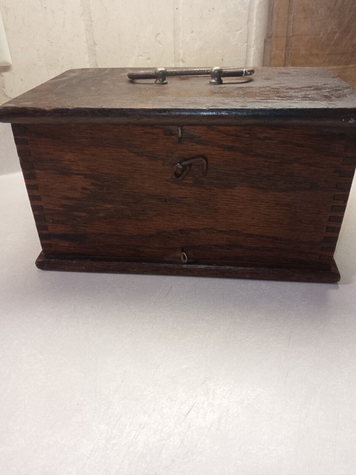 Antique Oak Battery Box