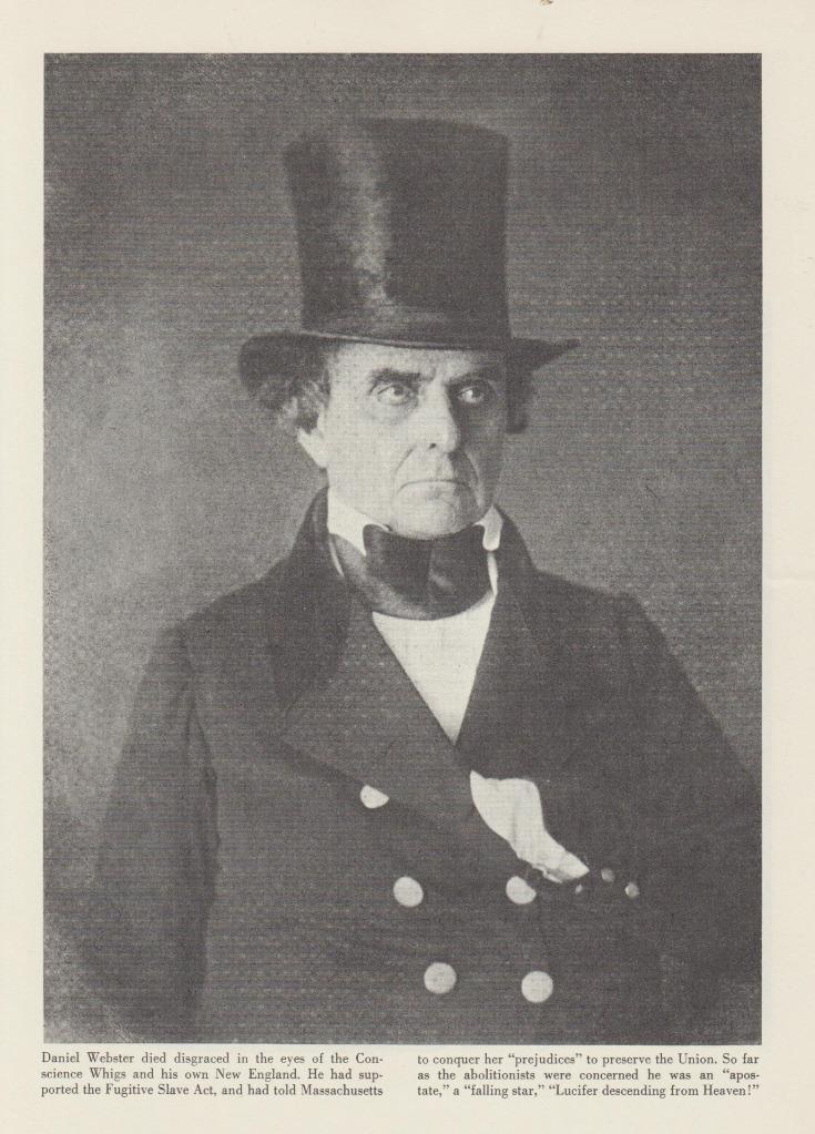 Daniel Webster circa 1852 Whigs PHOTO FROM BOOK