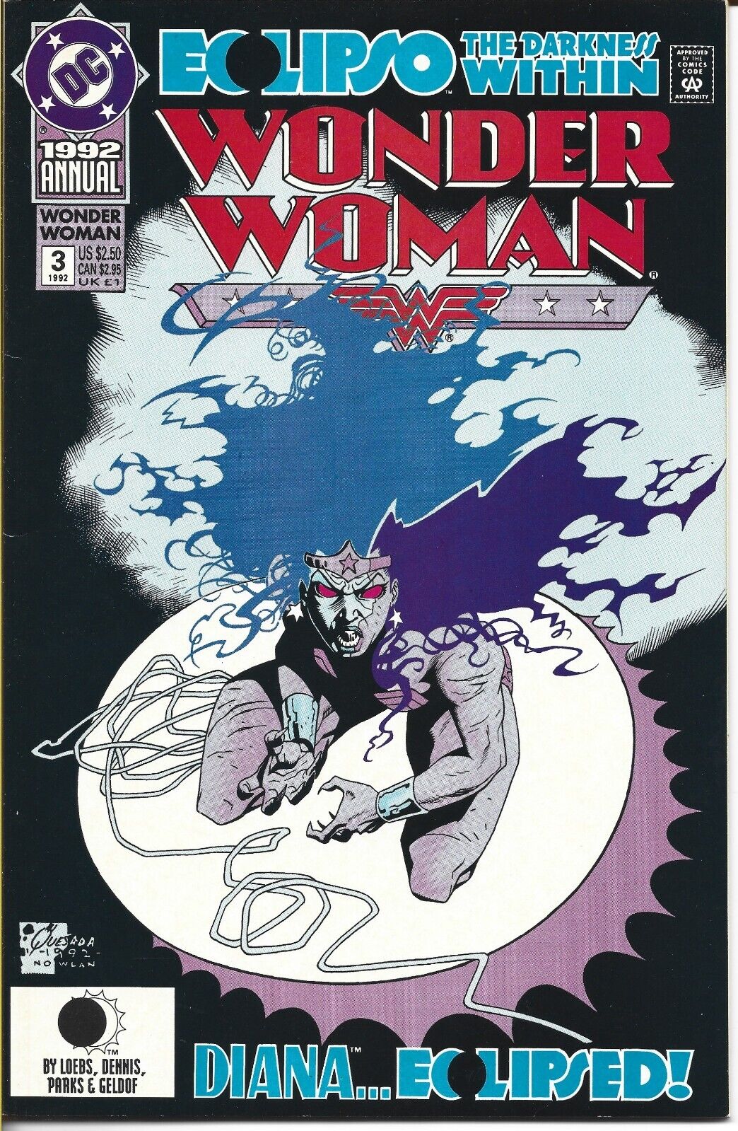 WONDER WOMAN ANNUAL #3 DC COMICS 1992 BAGGED AND BOARDED