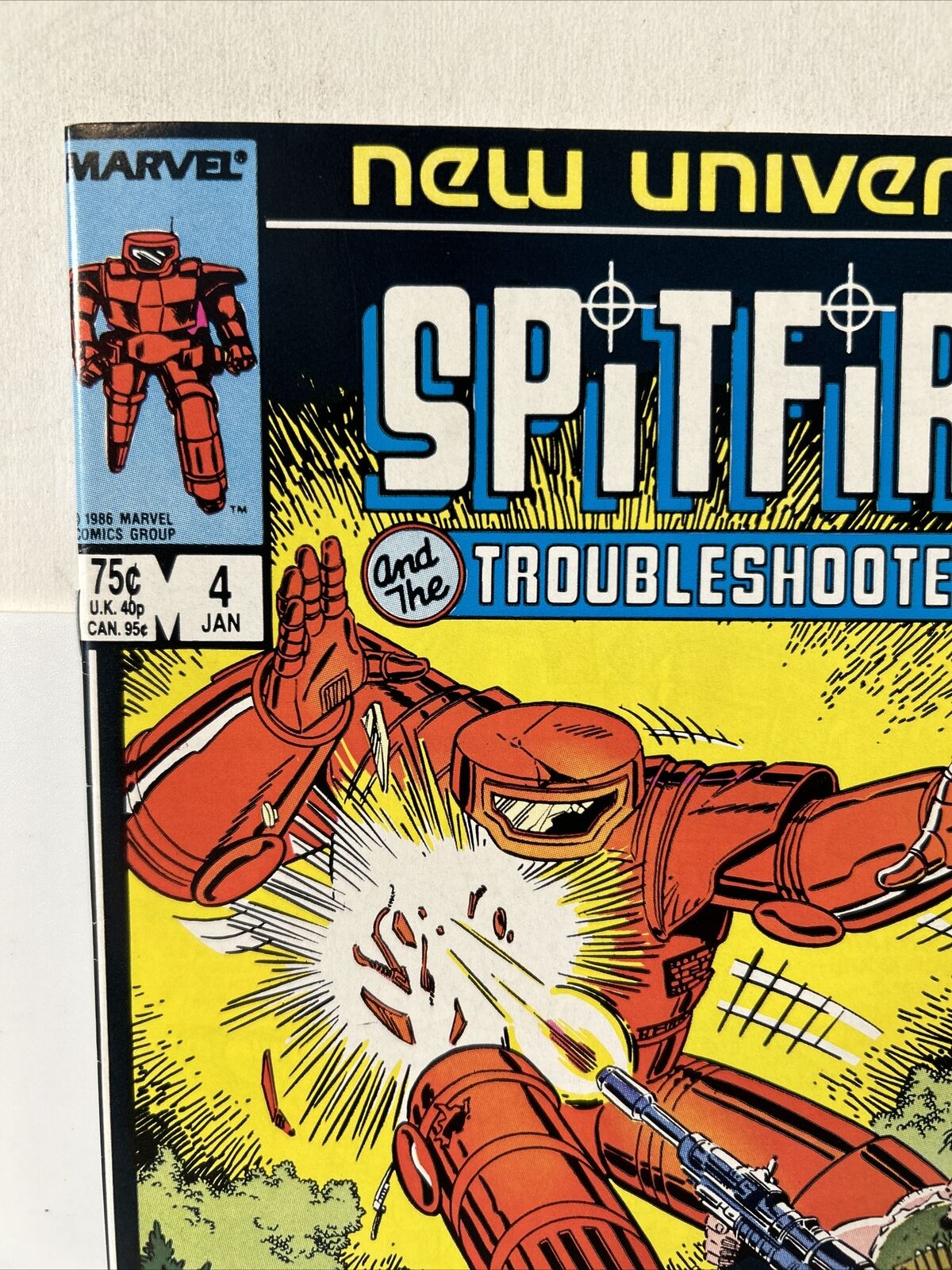 Spitfire And The Troubleshooters #4 (Marvel 1986) First McFarlane Marvel Work