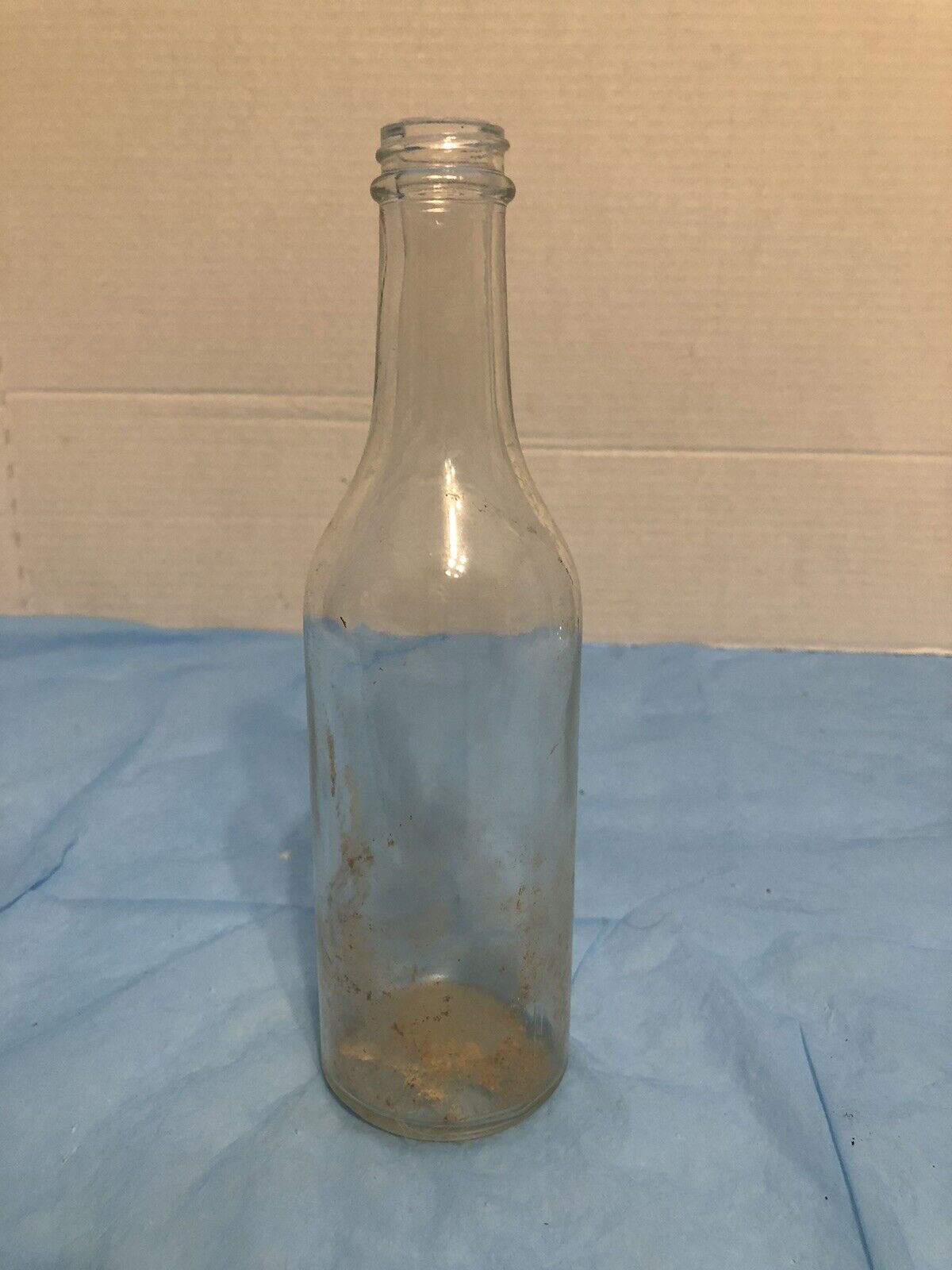 Antique Vintage circa 1920 - 9” Tall Soda Bottle Marked MAVIS COLA