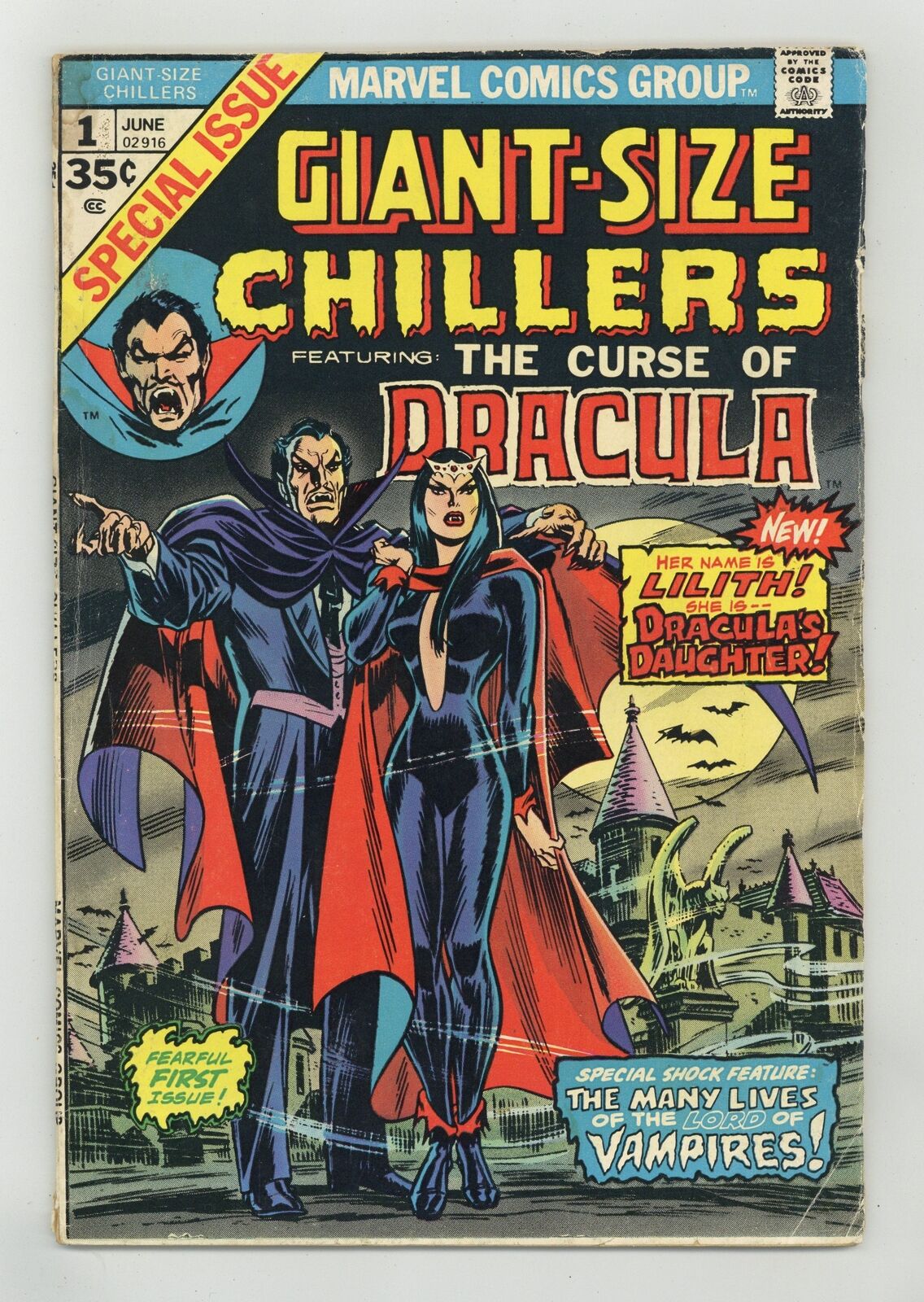 Giant Size Chillers Featuring Dracula #1 GD+ 2.5 1974