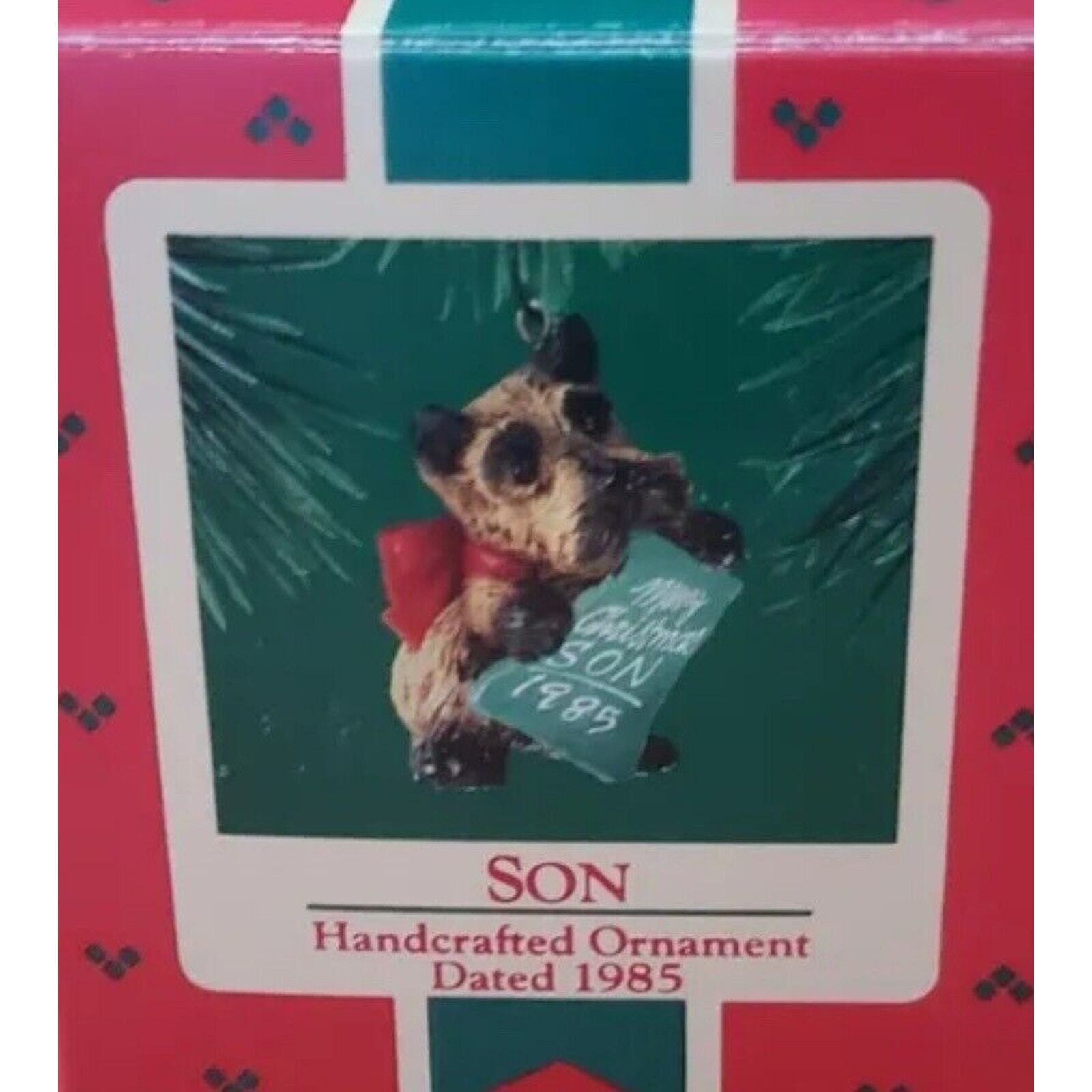 Hallmark Son Ornament Terrier Dog Scottie 1985 Vintage