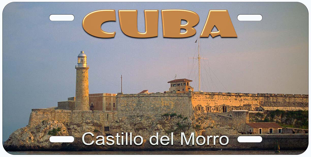 Castillo del Morro Lighthouse Cuba Novelty Car License Plate